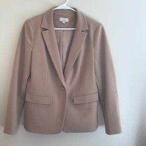 Camel colored classic blazer from Loft